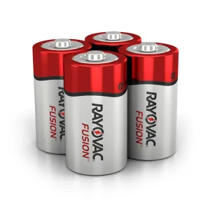Rayovac C FUSION™ Advanced Alkaline Batteries C 4pack