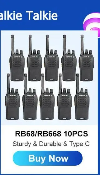 Retevis Walkie Talkie RB628 Long Range Portable Walkie-Talkie 2 Pcs Included PMR446 Rechargeable Two-way Radios For Hunting