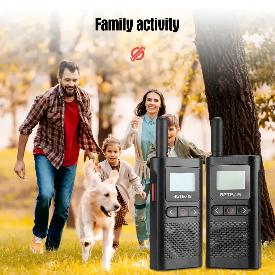 Retevis Walkie Talkie RB628 Long Range Portable Walkie-Talkie 2 Pcs Included PMR446 Rechargeable Two-way Radios For Hunting