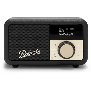 Roberts Revival Petite 2 DAB DAB  Bluetooth Rechargeable Digital Radio Black
