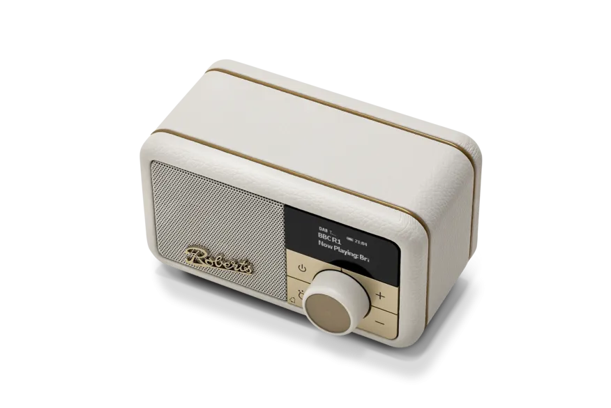 Roberts Revival Petite 2 DAB DAB  Bluetooth Rechargeable Digital Radio Pastel Cream