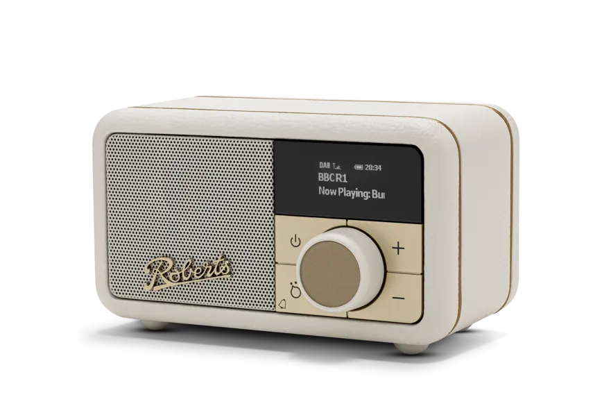 Roberts Revival Petite 2 DAB DAB  Bluetooth Rechargeable Digital Radio Pastel Cream
