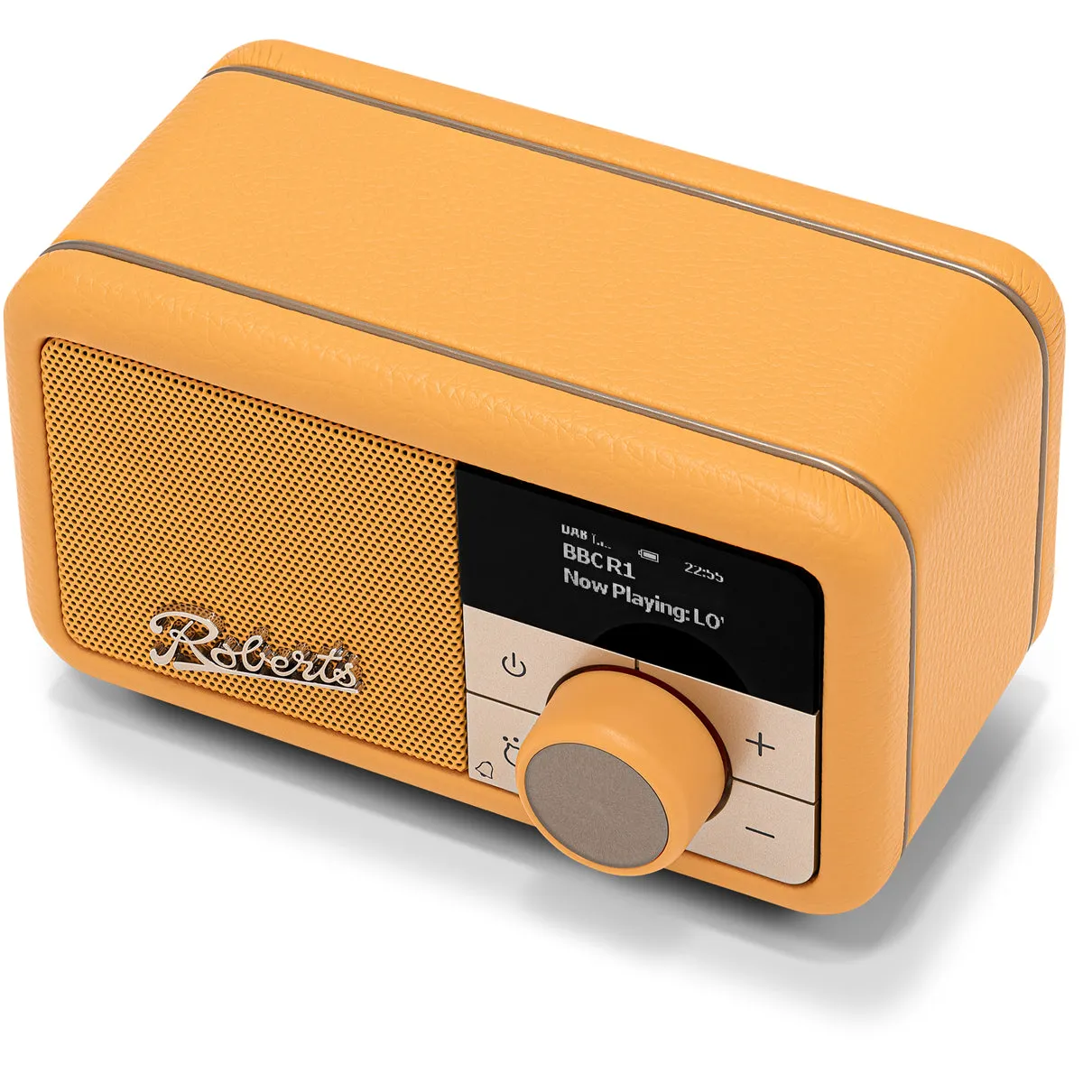 Roberts Revival Petite 2 DAB DAB  Bluetooth Rechargeable Digital Radio Sunburst Yellow