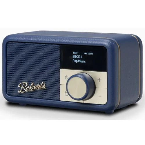 Roberts Revival Petite DAB DAB  Bluetooth Rechargeable Digital Radio Midnight Blue