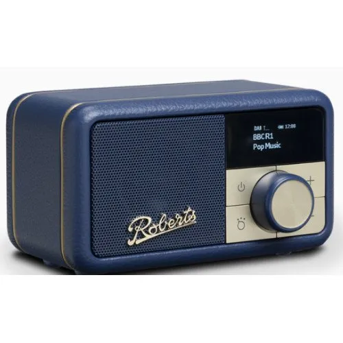 Roberts Revival Petite DAB DAB  Bluetooth Rechargeable Digital Radio Midnight Blue