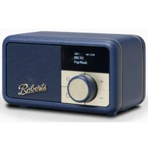Roberts Revival Petite DAB DAB  Bluetooth Rechargeable Digital Radio Midnight Blue