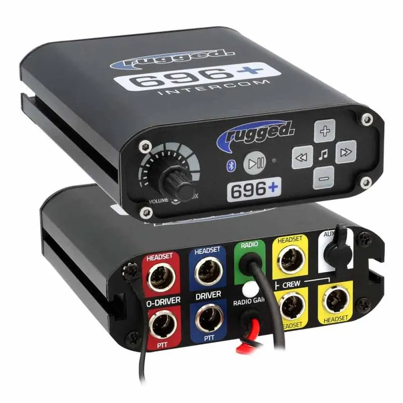 Rugged Radios 696 PLUS Complete Master Communication Kit with Intercom and 2-Way Radio - G1 GMRS