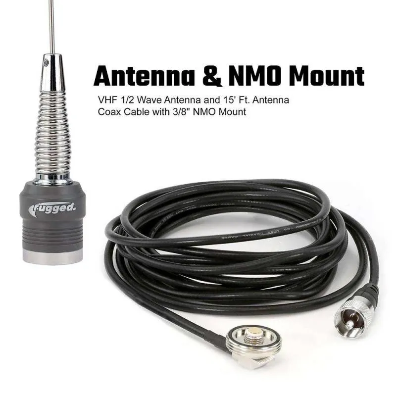Rugged Radios 696 PLUS Complete Master Communication Kit with Intercom and 2-Way Radio - G1 GMRS