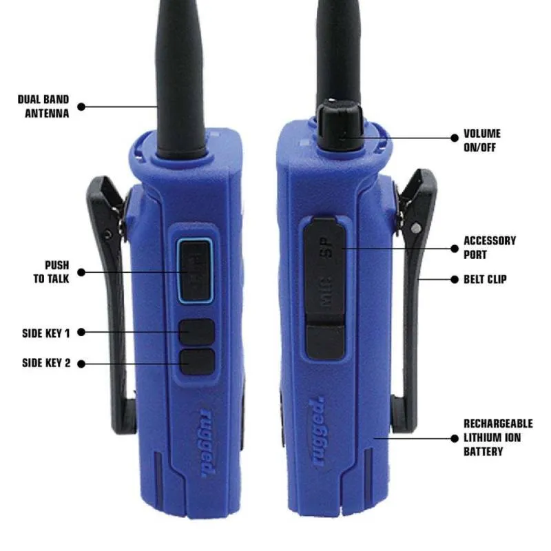 Rugged Radios R1 Business Band Handheld - Digital and Analog