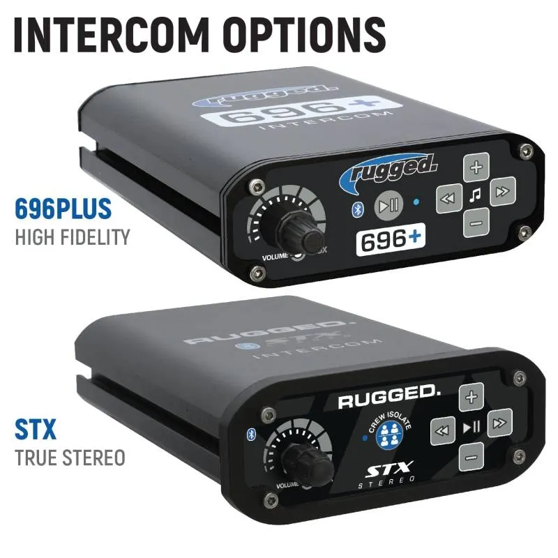 Rugged Radios STX Stereo G1 GMRS Mobile Radio and Intercom Kit - Top Mount - Kawasaki Teryx KRX