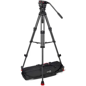 Sachtler 0473AM System FSB 6 MK II Sideload and 75/2 Aluminum Tripod Legs with Mid-Level Spreader and Bag