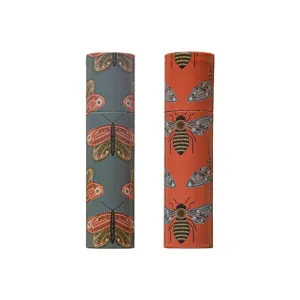 Safety Matches w/ Gold Tips in Tube Matchbox - 2 Styles ©