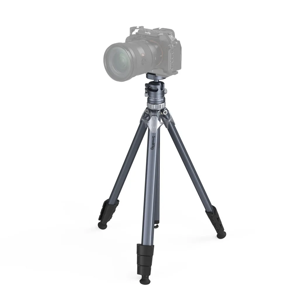 SmallRig FreeRover AP-02 50mm Travel Compact Tripod with Adjustable 4-Section Telescopic Legs, Inverted Shooting Angle, Built-in Bubble Level, 150cm Max Height, Arca-Swiss Quick Release Plate, 8kg Max Load Capacity | 4222