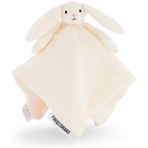 Twistshake Bunny Super Soft Comfort Blanket (33 x 33 cm) White Age- Newborn to 12 Months
