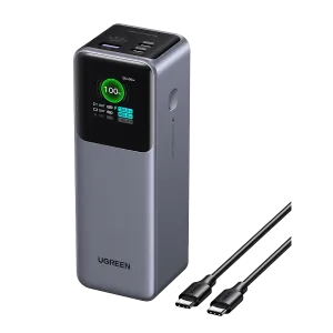 UGREEN Nexode Power Bank 25000mAh 200W with Smart Digital Display