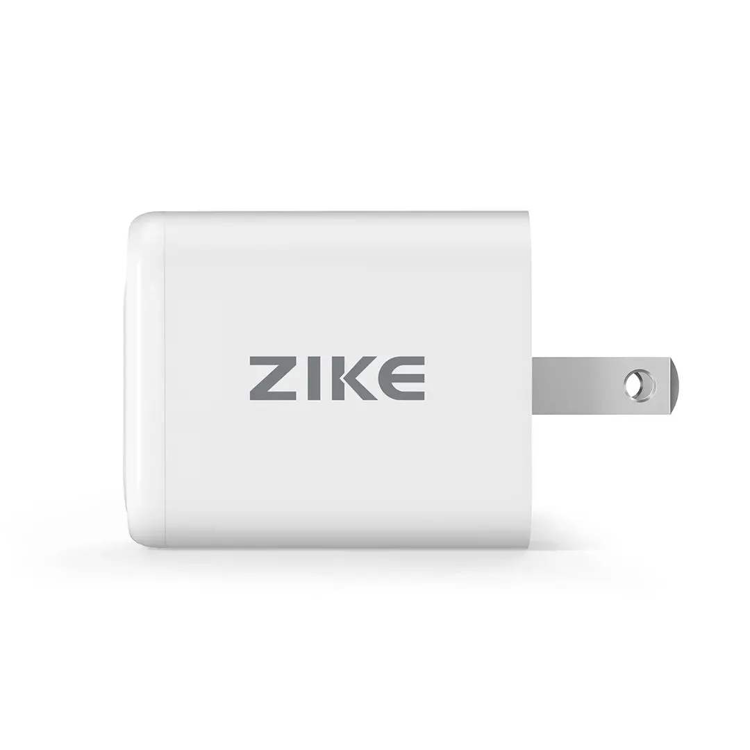 ZIKE 35W GaN USB-C   USB-A Dual-Port Wall Charger