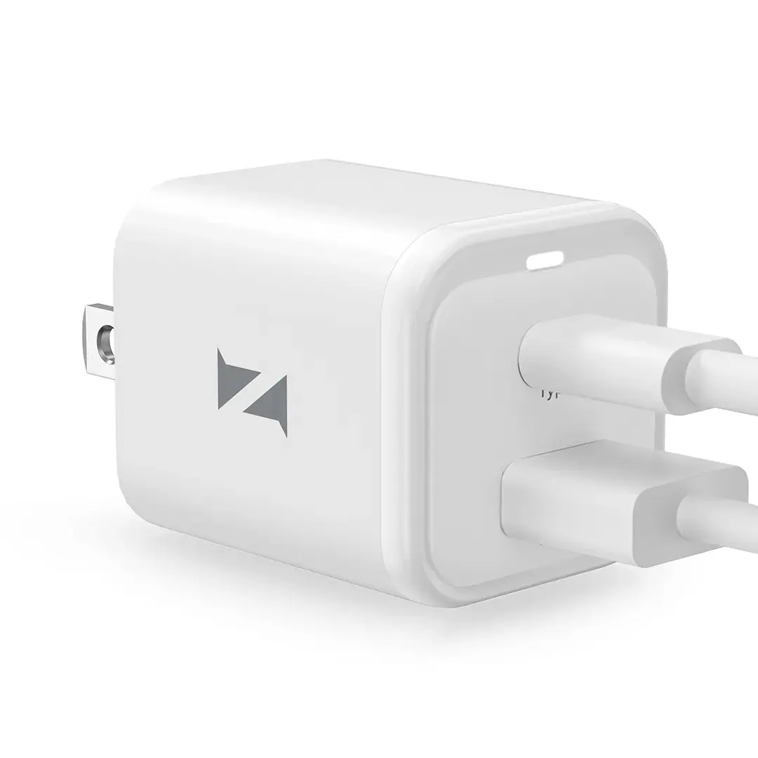 ZIKE 35W GaN USB-C   USB-A Dual-Port Wall Charger
